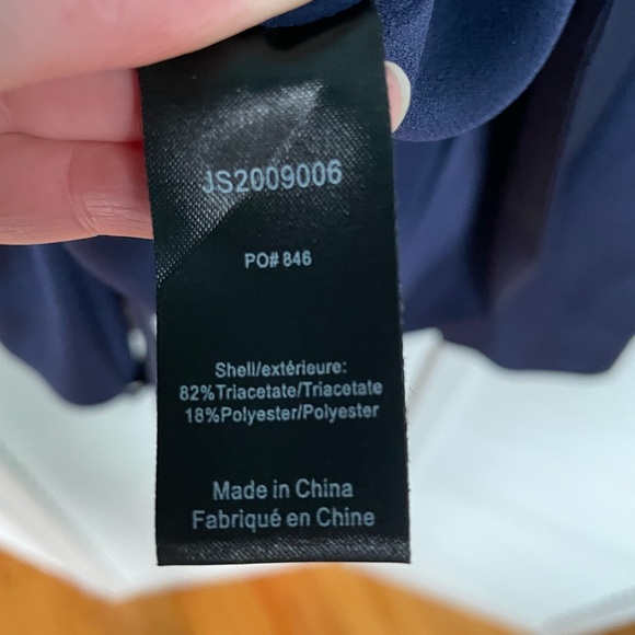 Jason Wu Designer Blue Satin Blazer Size 4 Small - Picture 6 of 6